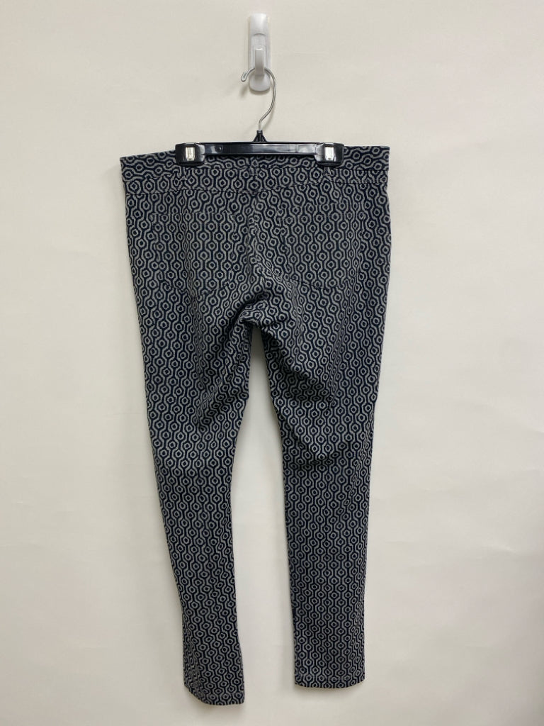 J McLaughlin Size 6 Gray/Black Print Ladies Pants