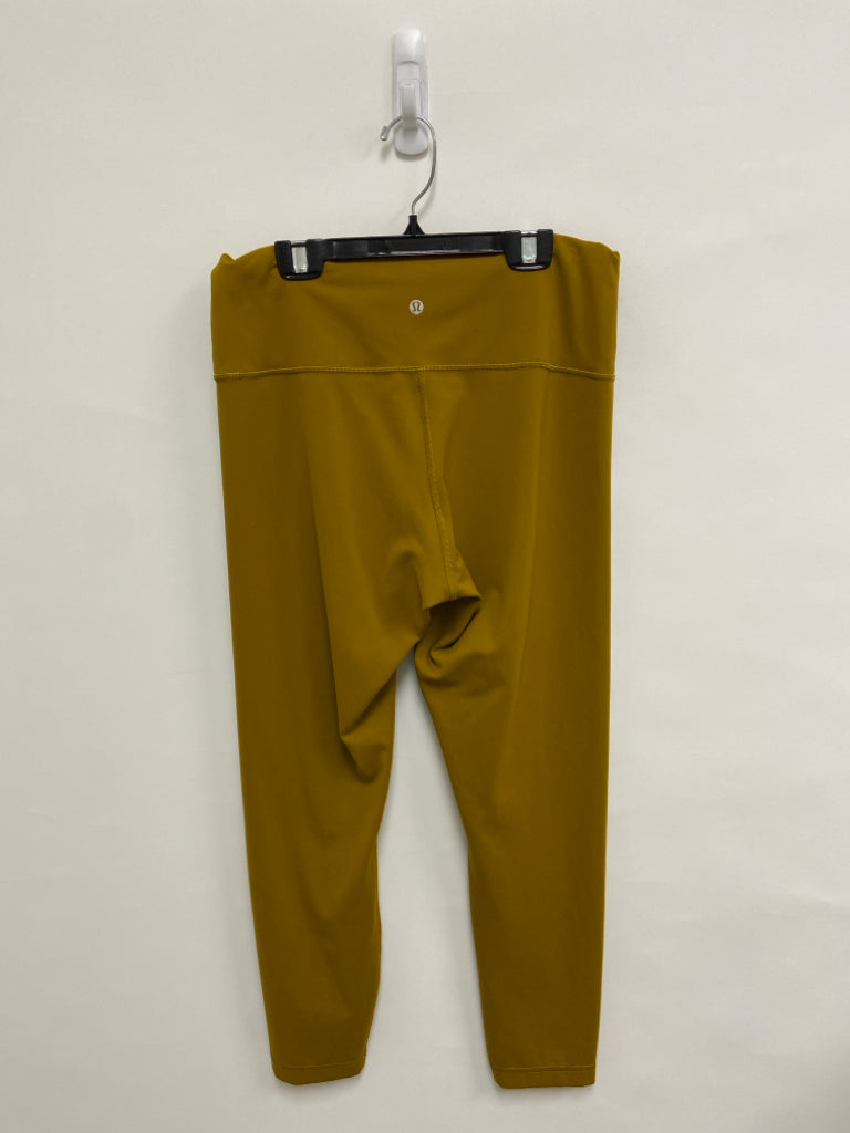 Lululemon Size 12 Chartreuse Athletic Leggings