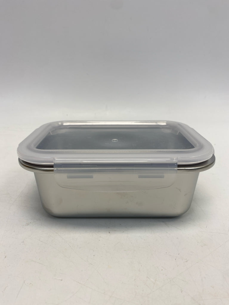 White Silver Stainless Storage Container