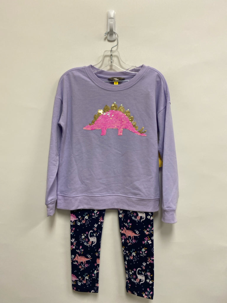 NWT rumi + ryder SIZE 8/10 Lilac Pink/Navy Dinosaurs Girl&