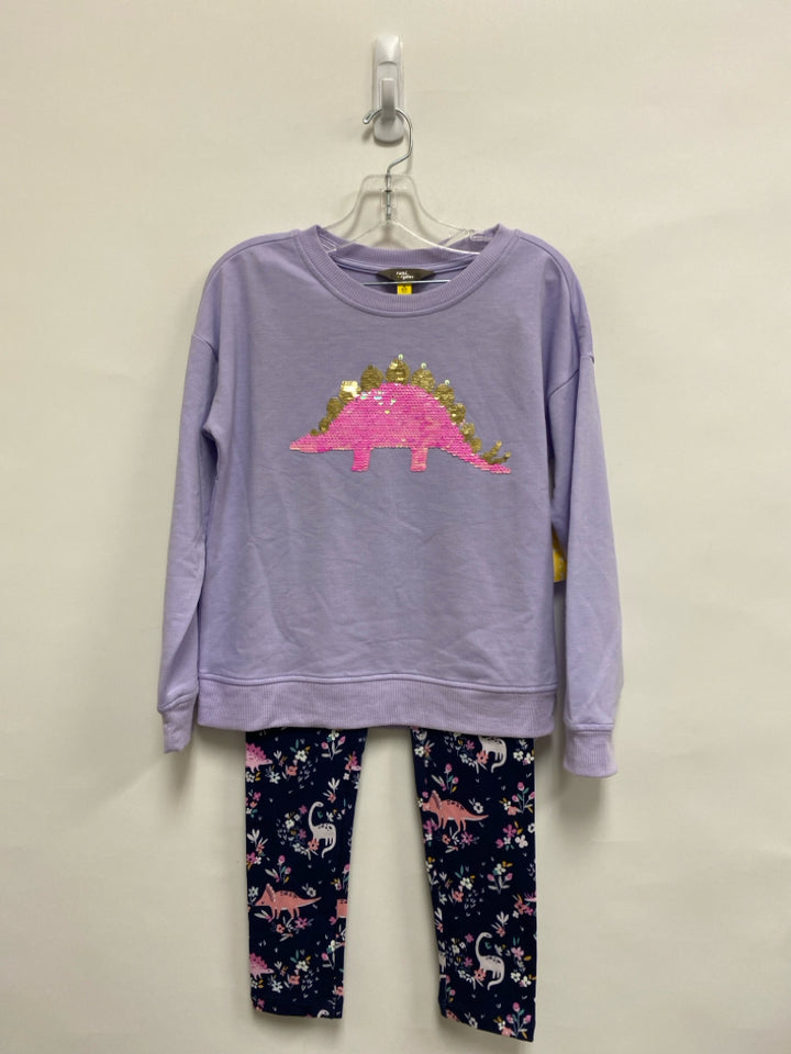 NWT rumi + ryder SIZE 8/10 Lilac Pink/Navy Dinosaurs Girl&