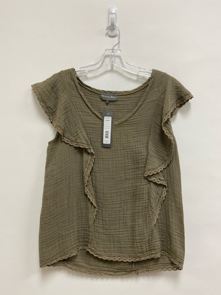 NWT Michael Stars Size S Dusty Olive Green Ladies Top