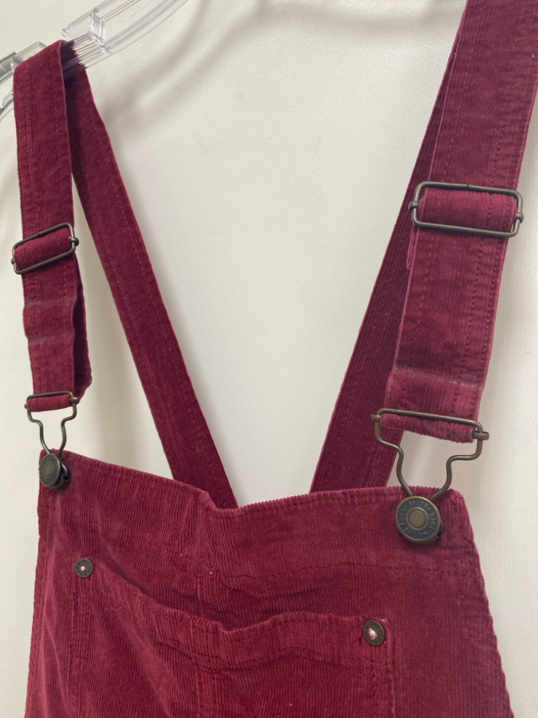 We The Free Size 29 Cranberry Corduroy Ladies Overalls