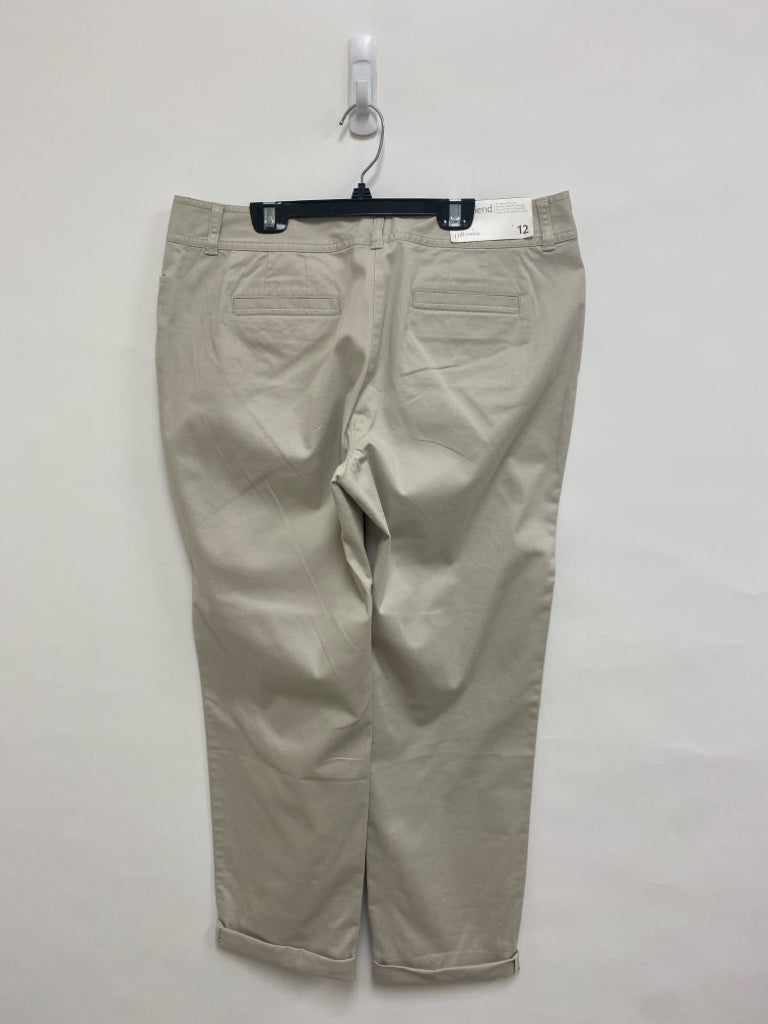 NWT J Jill Size 12 Beige Ladies Pants