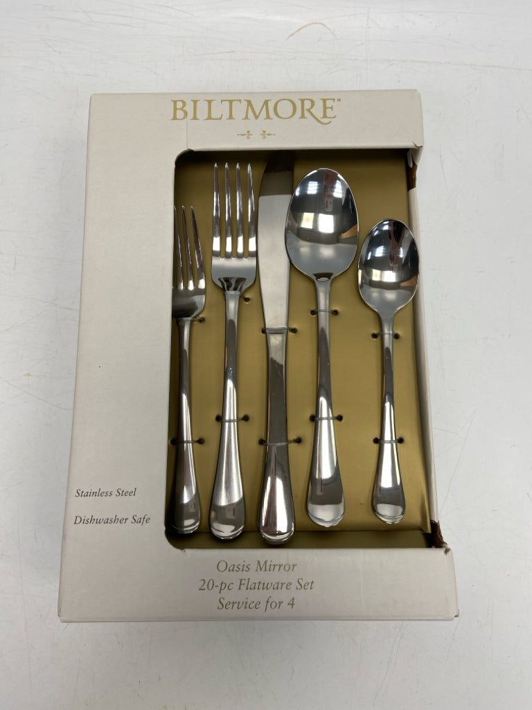 NEW/BOX Biltmore Silver Stainless Flatware