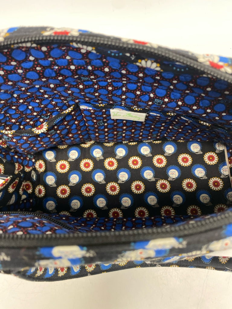 Vera Bradley Black Blue/Wht Owl(s) Handbag