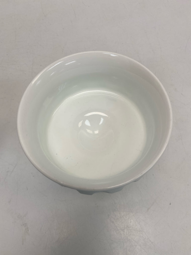 White Glass Candy Container