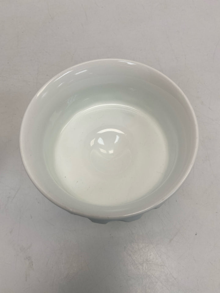 White Glass Candy Container