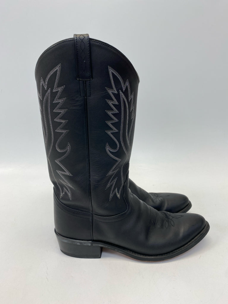 Size 11.5 Black Gray Western Men&
