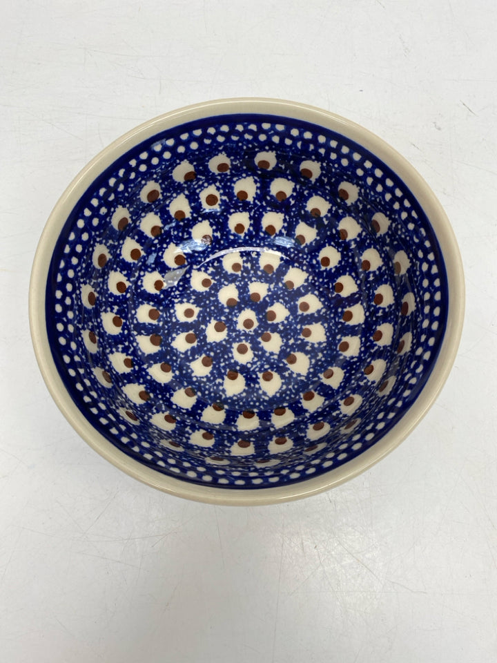 Boleslawiec Cream Blue Bowl(s)