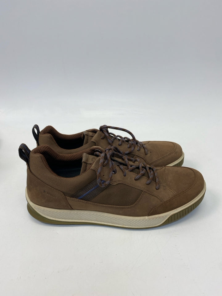 Ecco Size 42 Dark Brown Lace-Up Men&