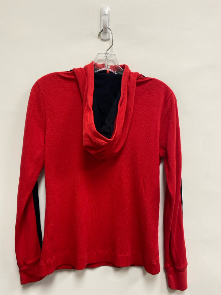 Ralph Lauren Size S Red Black Hooded Ladies Top