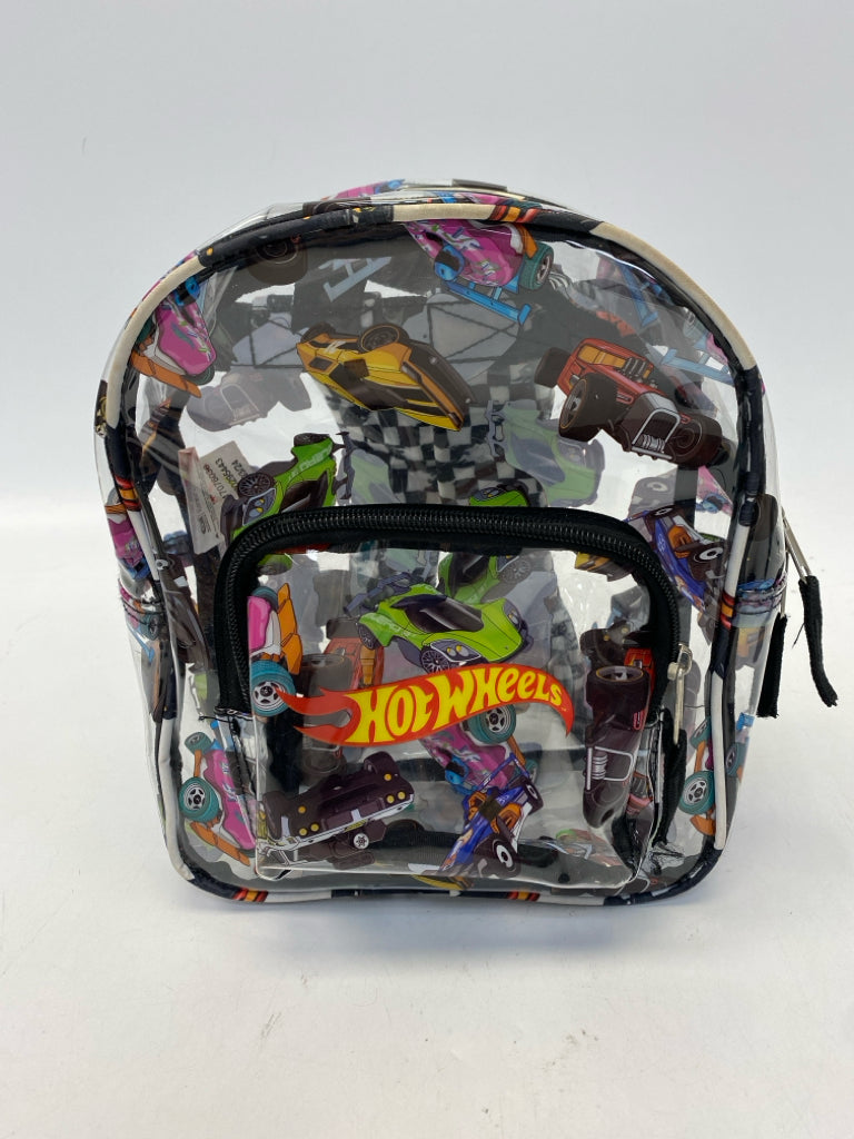 Clear Black/Multi Hot Wheels Kids Backpack
