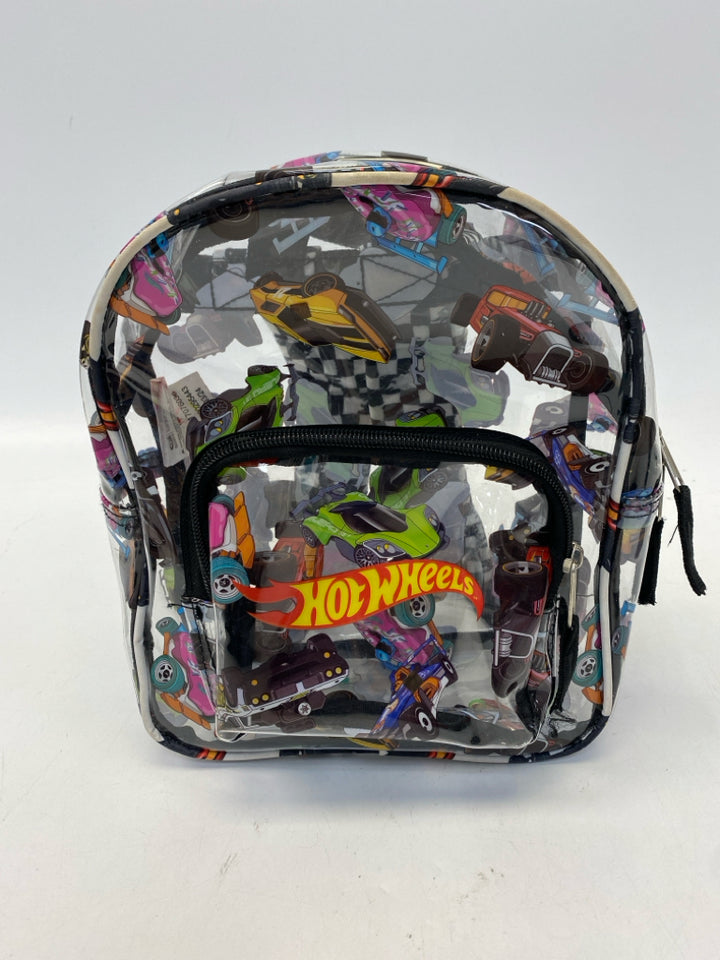 Clear Black/Multi Hot Wheels Kids Backpack