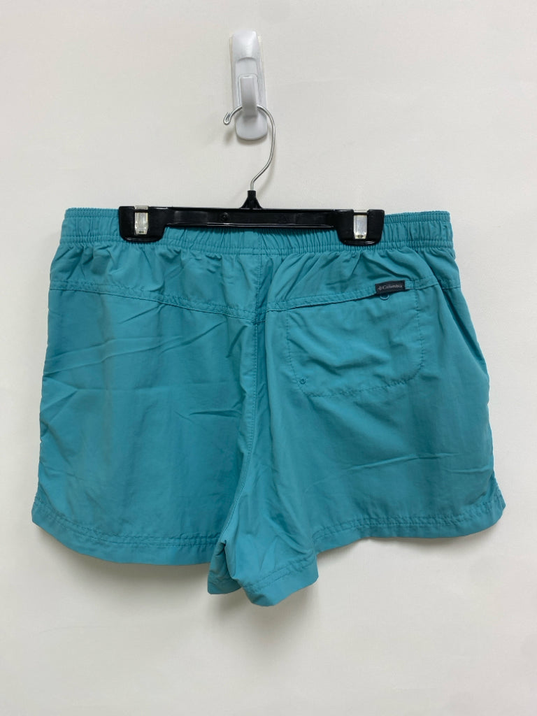 Columbia Size M Aqua Pull-on Ladies Shorts