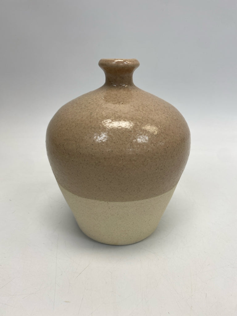 Tan Cream Vase