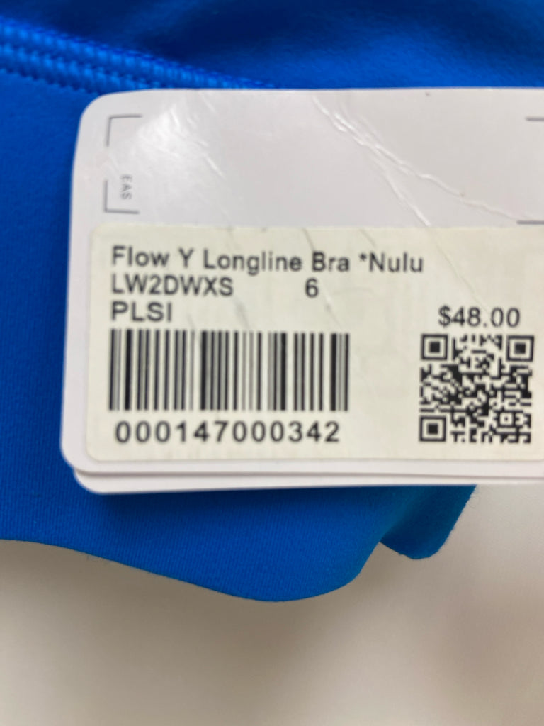 Lululemon Size 6 Turquoise Athletic  Bra