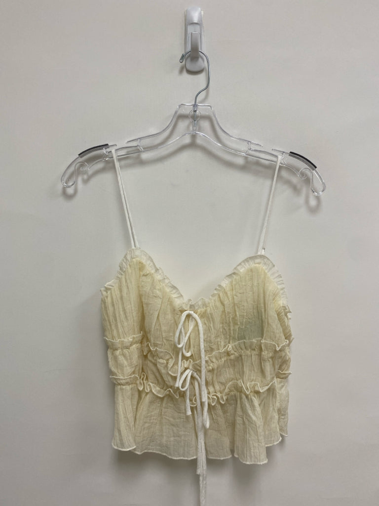 NWT Size S Cream Sleeveless Ladies Top