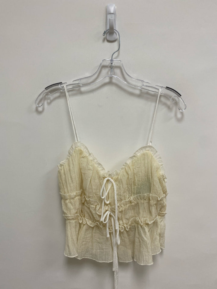 NWT Size S Cream Sleeveless Ladies Top