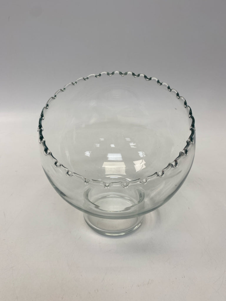 Clear Slanted Glass Bowl(s)