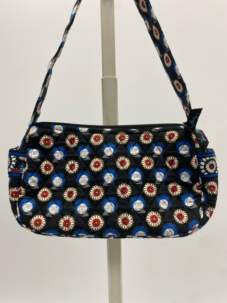 Vera Bradley Black Blue/Wht Owl(s) Handbag