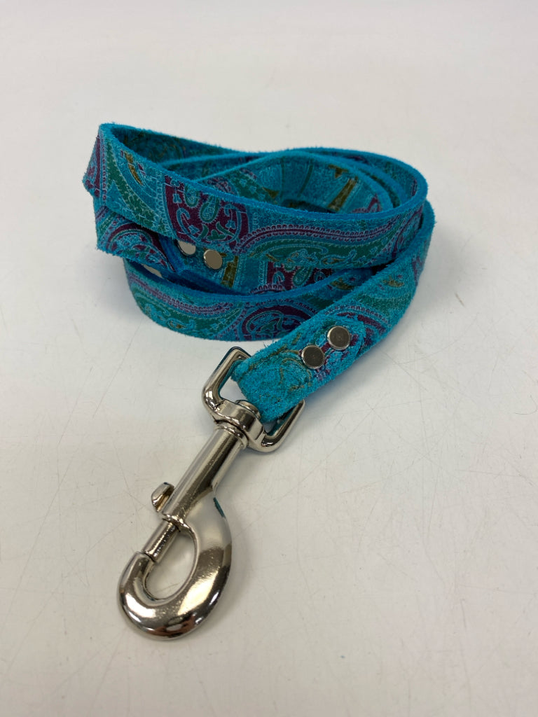 Blue Purple Paisley Pet Collar/Leash