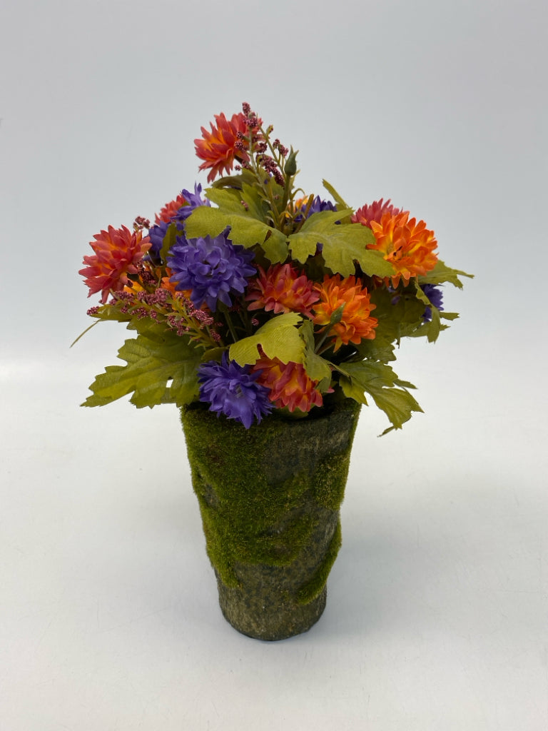 Purple Green/Orange Floral Arrangement