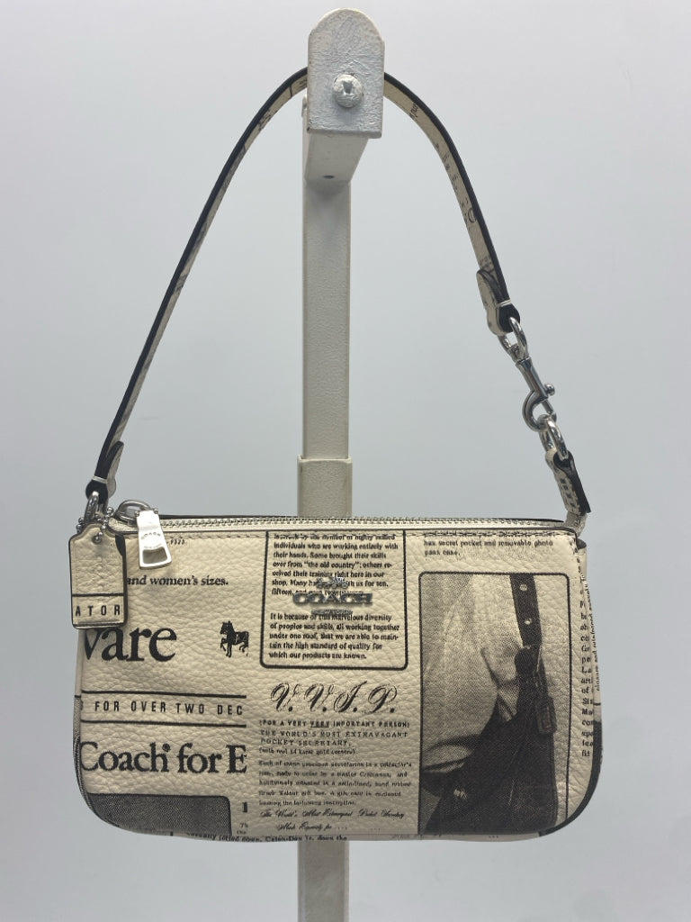 Coach Nolita 19 Newspaper Print Leather Bag CDC27 w/Tags