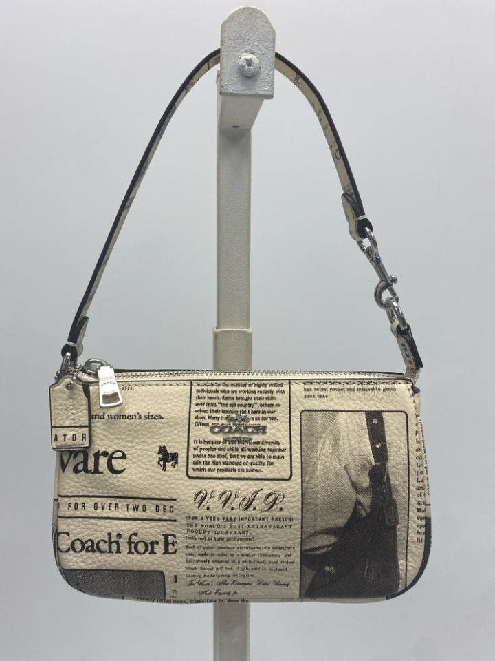 Coach Nolita 19 Newspaper Print Leather Bag CDC27 w/Tags