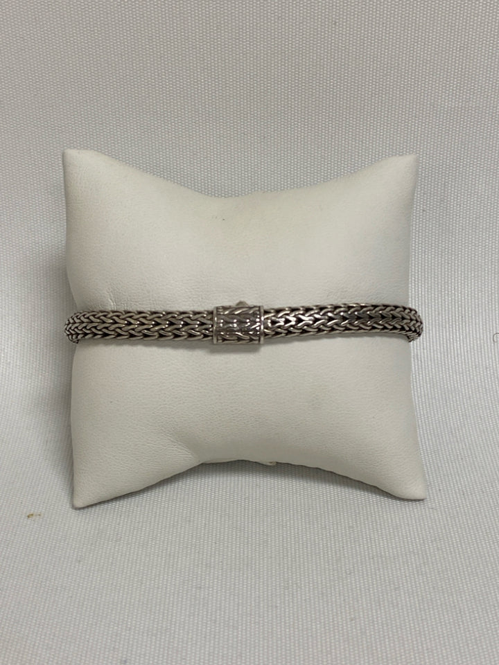 John Hardy Silver Chevron Bracelet