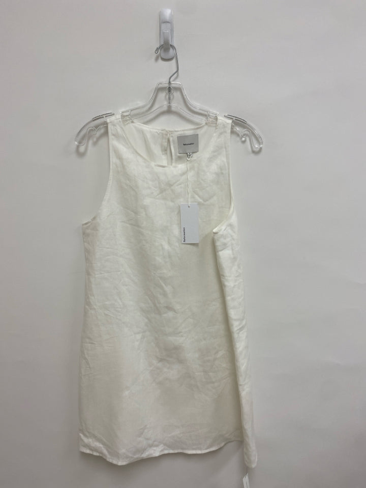 NWT Reformation Size 6 Cream Sleeveless Linen Ladies Dress