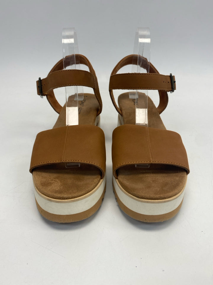 Toms  Size 10 Camel Natural Sandals