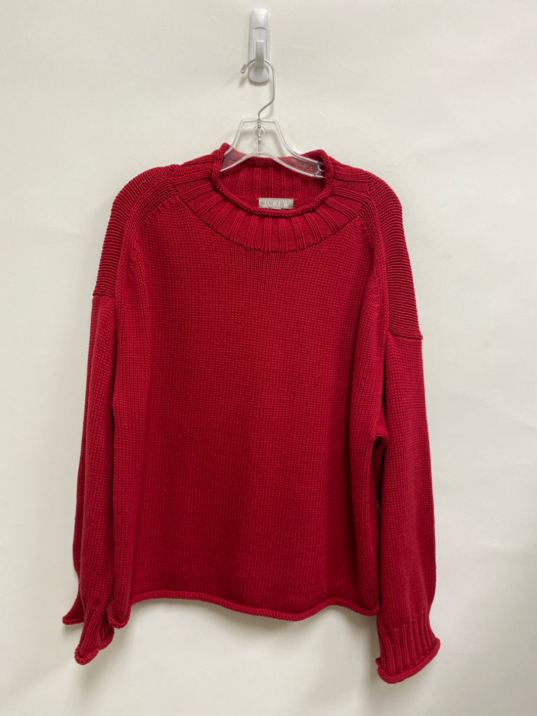 J Crew Size M Red Chunky Ladies Sweater