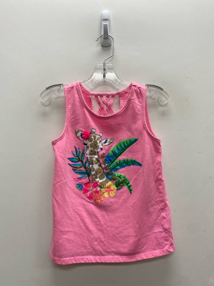 Tommy Bahama SIZE 7/8 Pink Multi Color Giraffe Sleeveless Girl&