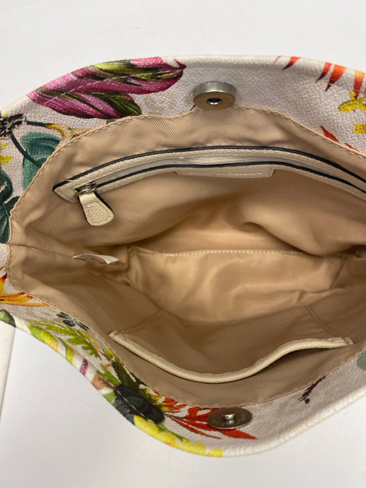 Dana Buchman Beige Green/Multi Tropical Handbag