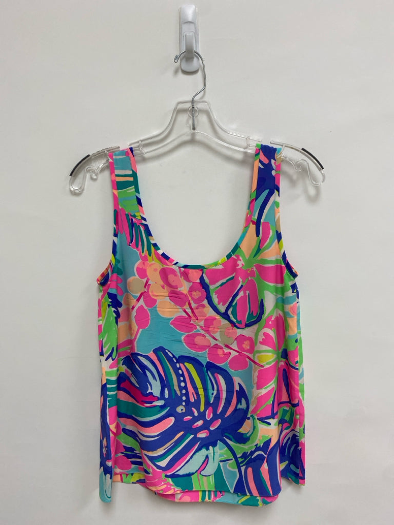 LILLY PULITZER Size XS Pink Blue/Green Sleeveless Ladies Top
