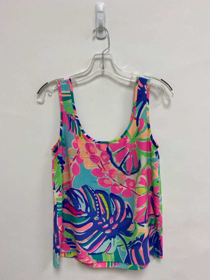 LILLY PULITZER Size XS Pink Blue/Green Sleeveless Ladies Top