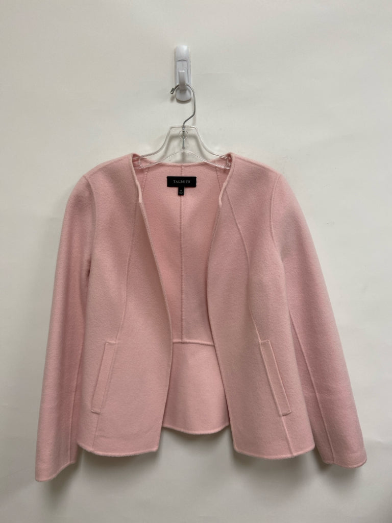 Talbots Size M Pink Drape Wool Blend Ladies Jacket