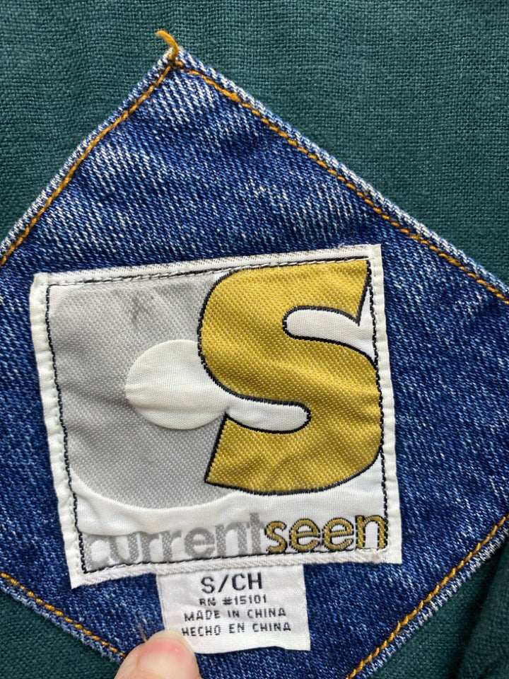 Size S Denim Green Vintage Ladies Jacket