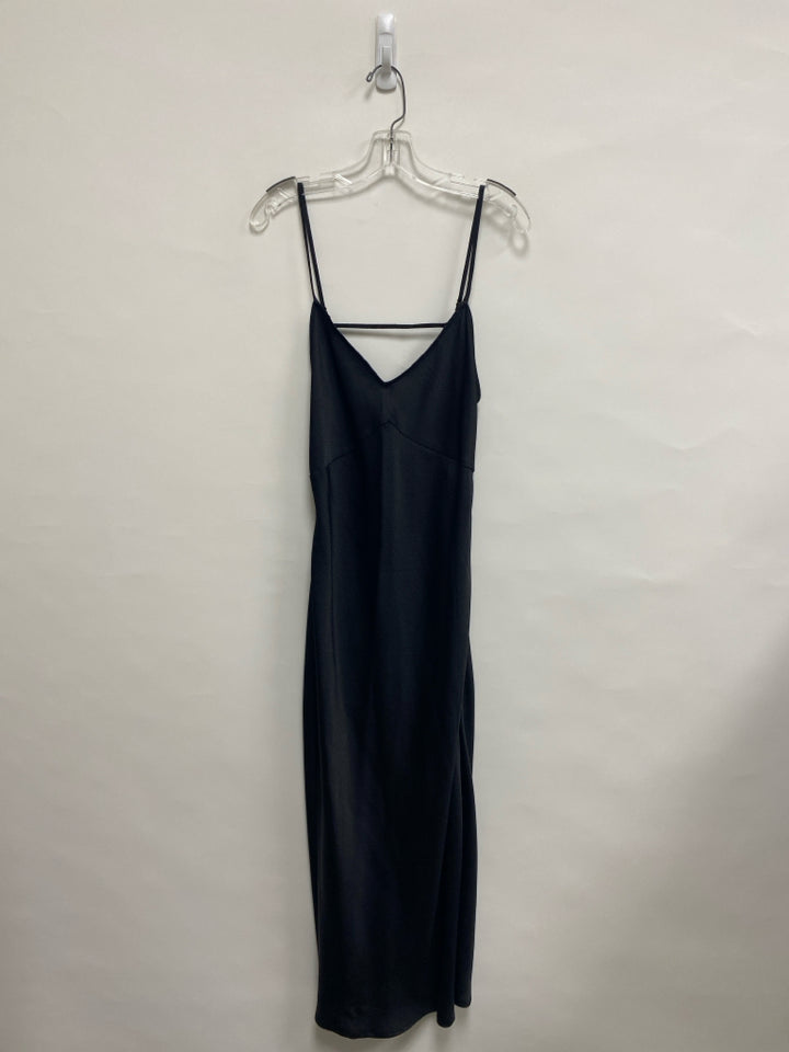 NWT Free People Size M Black Texture Maxi Ladies Dress