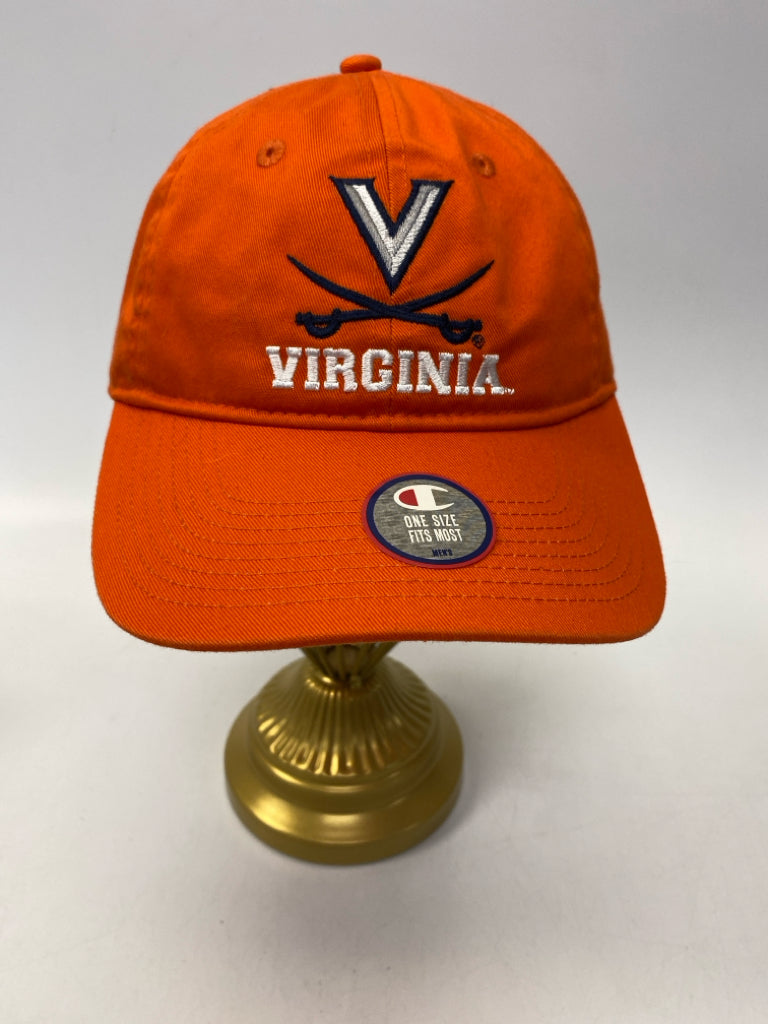NWT Size Orange Blue/White Virginia Caveliers Men&