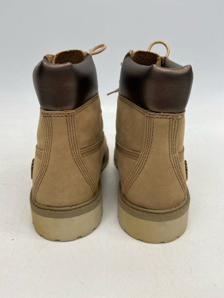 Timberland SIZE 4 Brown Lace-Up Boy&