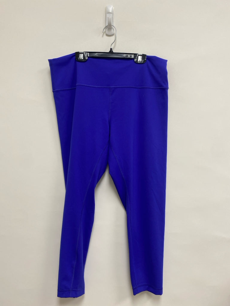 Lululemon  SIZE  16 Royal Blue Plus Size Athletic Legging