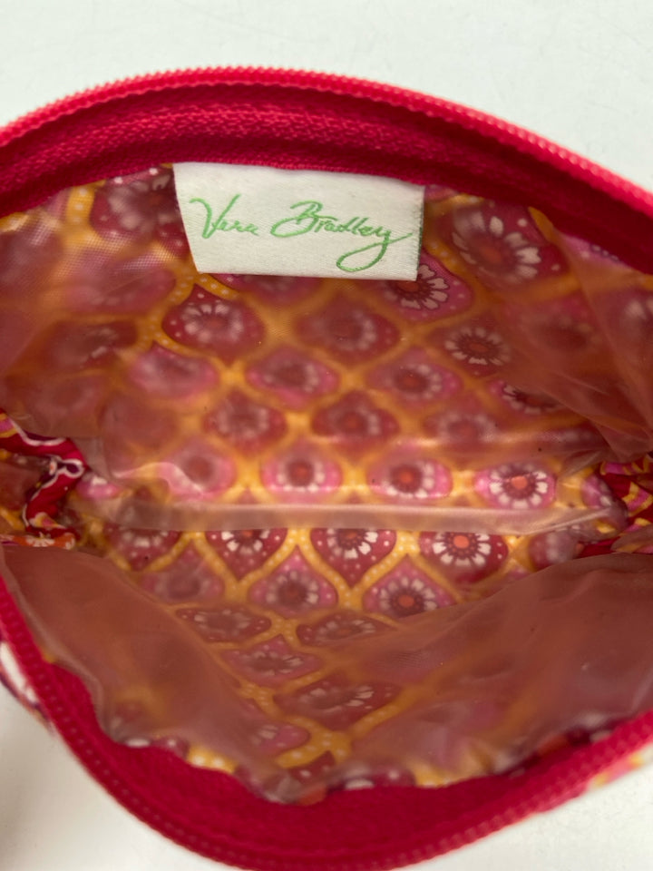 Vera Bradley Red/Pink Orange Make-up Bag