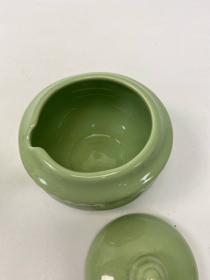 Gail Pittman Sage Beaded Trimmed Sugar/Creamer