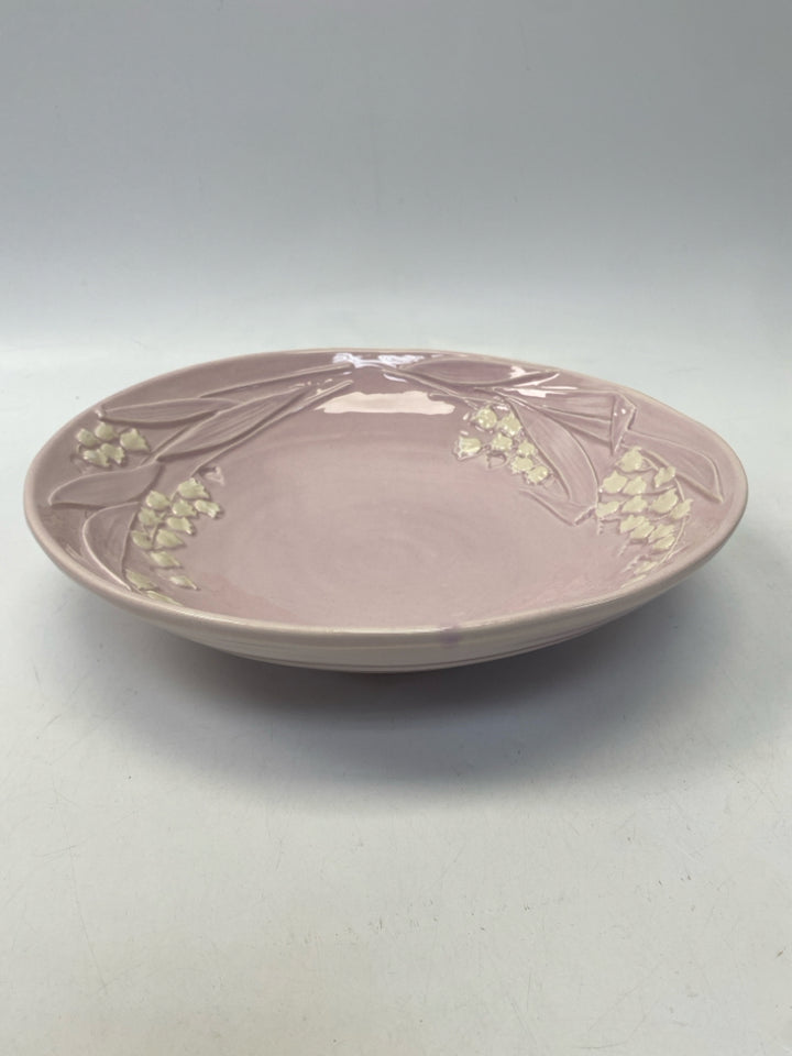 Lilac White Flowers Ceramic Decorative Bowl