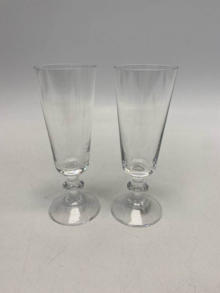 Crate/Barrel Clear Glassware