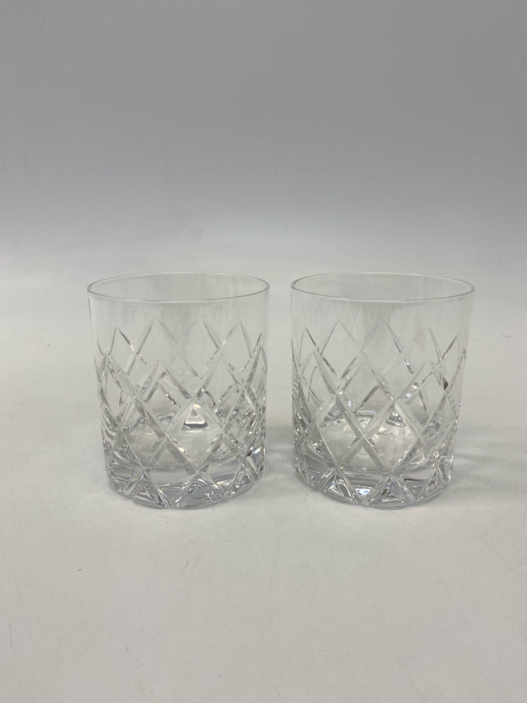 Christian Dior Clear Diamond Print Crystal Glassware
