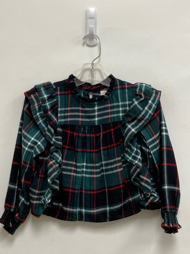 SIZE 6 Green White/Red Plaid Girl&
