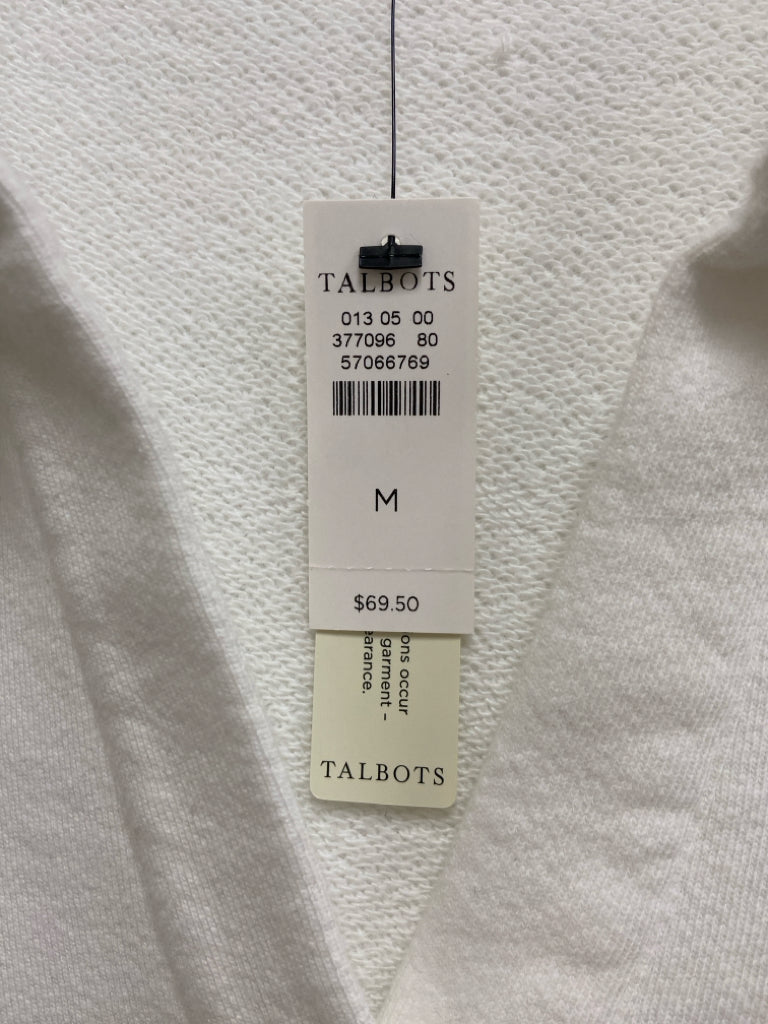 NWT Talbots Size M White V Neck Ladies Top
